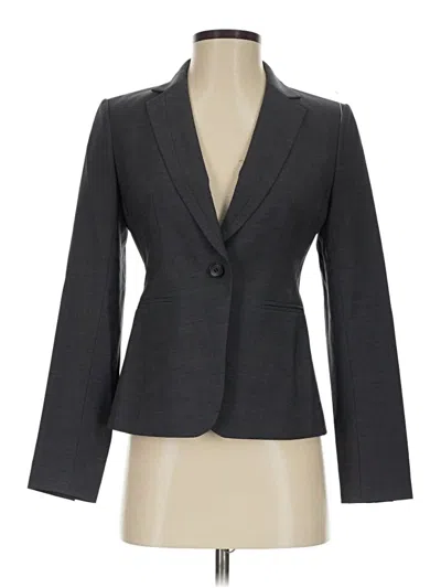 Pre-owned Ann Taylor Blazer Jacket In Gray