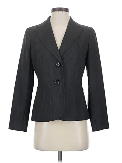 Pre-owned Ann Taylor Blazer Jacket In Gray