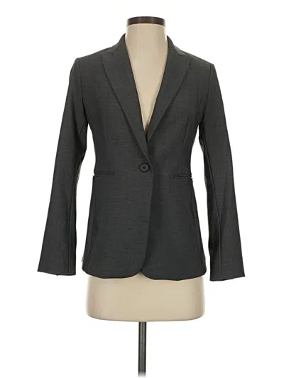 Pre-owned Ann Taylor Blazer Jacket In Gray