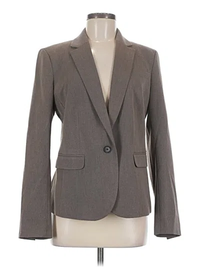 Pre-owned Ann Taylor Blazer Jacket In Gray