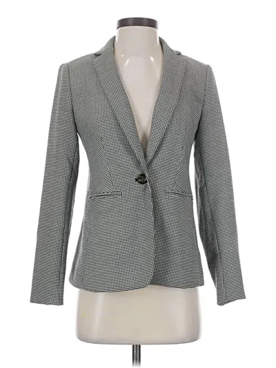 Pre-owned Ann Taylor Blazer Jacket In Gray