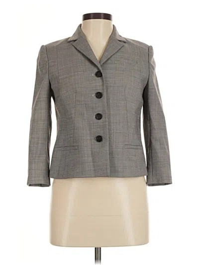 Pre-owned Ann Taylor Blazer Jacket In Gray