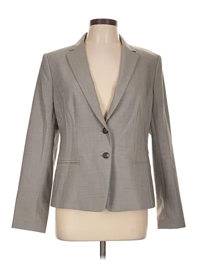 Pre-owned Ann Taylor Blazer Jacket In Gray