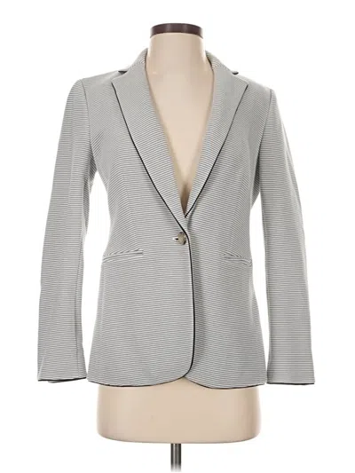 Pre-owned Ann Taylor Blazer Jacket In Gray