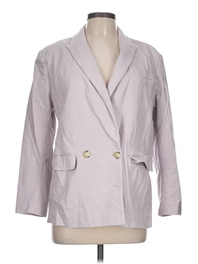 Pre-owned Ann Taylor Blazer Jacket In Gray