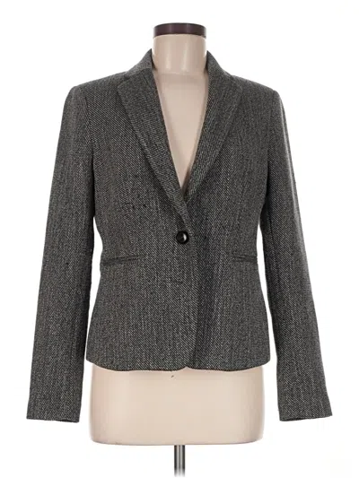 Pre-owned Ann Taylor Blazer Jacket In Gray
