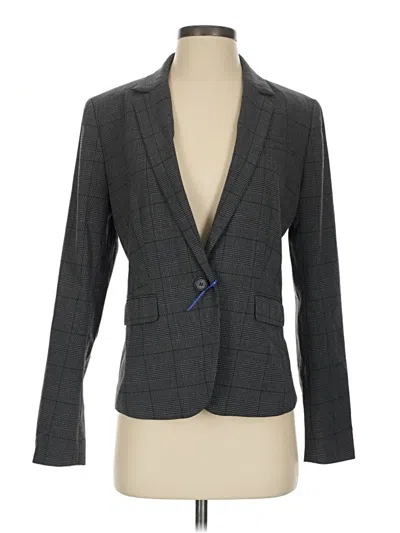 Pre-owned Ann Taylor Blazer Jacket In Gray