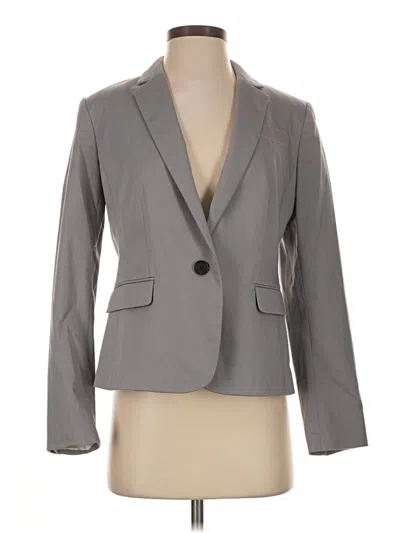 Pre-owned Ann Taylor Blazer Jacket In Gray