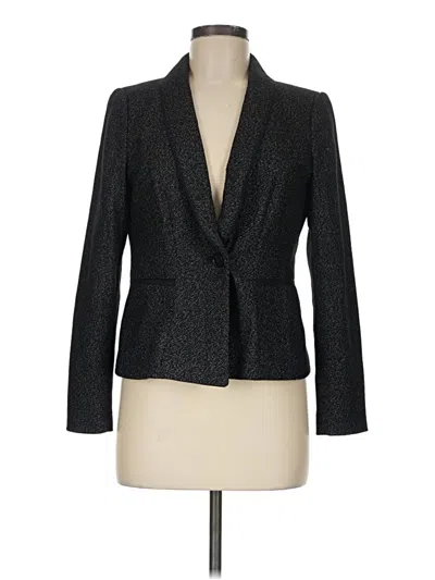 Pre-owned Ann Taylor Blazer Jacket In Gray