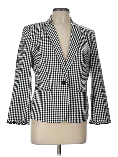 Pre-owned Ann Taylor Blazer Jacket In Gray