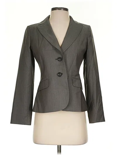 Pre-owned Ann Taylor Blazer Jacket In Gray