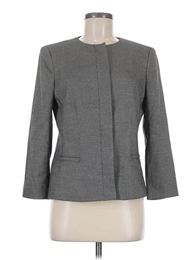 Pre-owned Ann Taylor Blazer Jacket In Gray