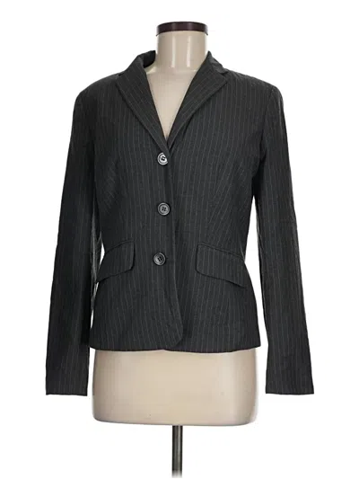 Pre-owned Ann Taylor Blazer Jacket In Gray
