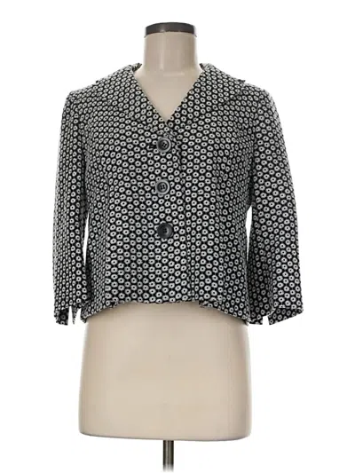 Pre-owned Ann Taylor Blazer Jacket In Gray