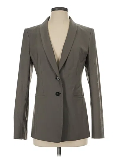 Pre-owned Ann Taylor Blazer Jacket In Gray