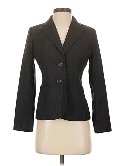 Pre-owned Ann Taylor Blazer Jacket In Gray