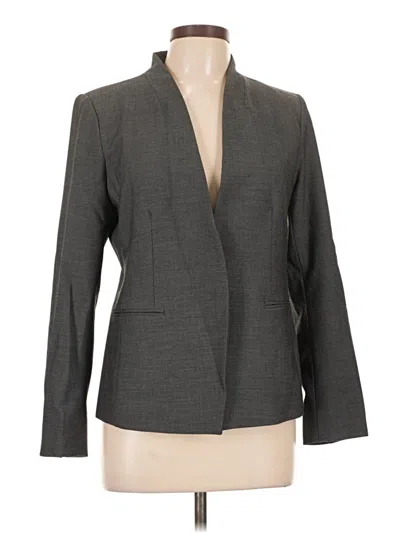 Pre-owned Ann Taylor Blazer Jacket In Gray