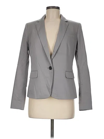 Pre-owned Ann Taylor Blazer Jacket In Gray