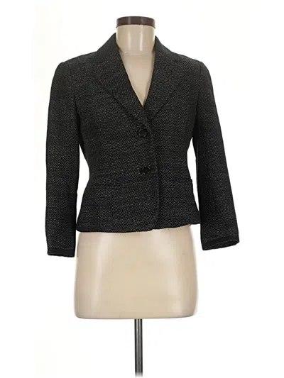 Pre-owned Ann Taylor Blazer Jacket In Gray