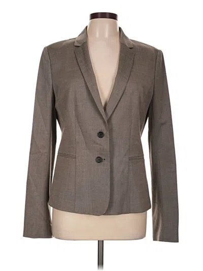 Pre-owned Ann Taylor Blazer Jacket In Gray