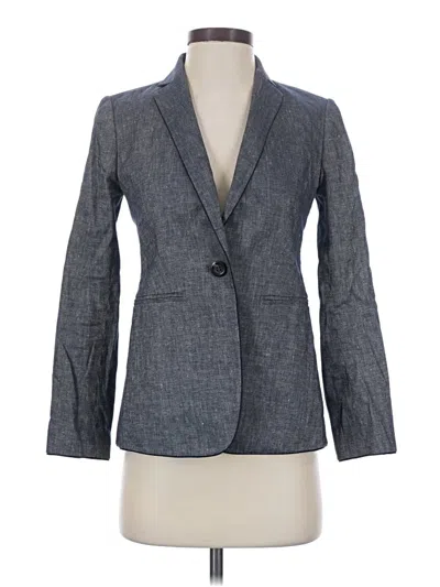 Pre-owned Ann Taylor Blazer Jacket In Gray