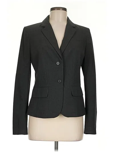 Pre-owned Ann Taylor Blazer Jacket In Gray