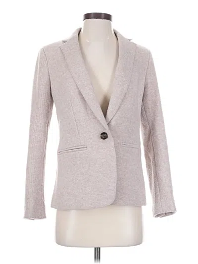 Pre-owned Ann Taylor Blazer Jacket In Gray