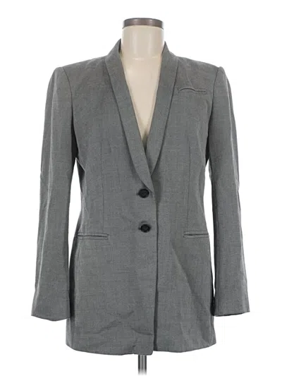 Pre-owned Ann Taylor Blazer Jacket In Gray