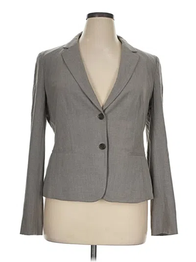 Pre-owned Ann Taylor Blazer Jacket In Gray