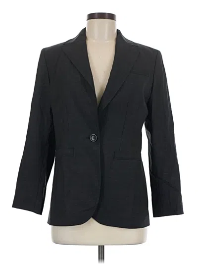 Pre-owned Ann Taylor Blazer Jacket In Gray
