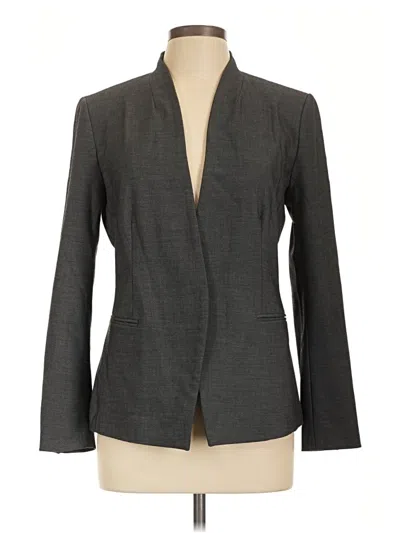 Pre-owned Ann Taylor Blazer Jacket In Gray