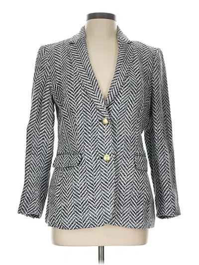 Pre-owned Ann Taylor Blazer Jacket In Gray