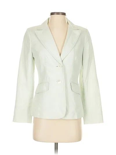 Pre-owned Ann Taylor Blazer Jacket In Green