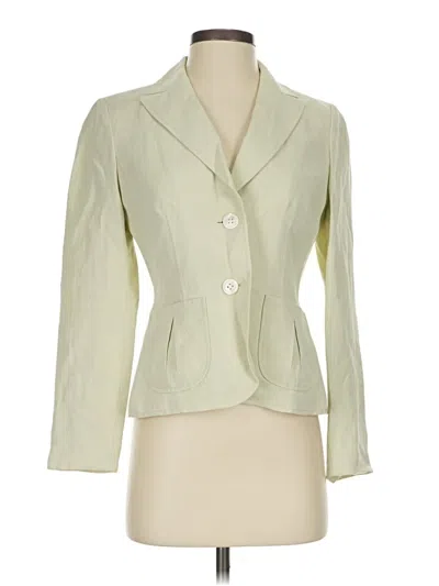 Pre-owned Ann Taylor Blazer Jacket In Green