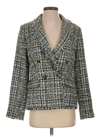 Pre-owned Ann Taylor Blazer Jacket In Green