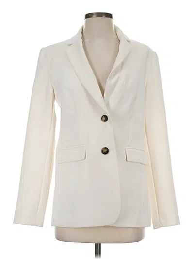 Pre-owned Ann Taylor Blazer Jacket In Ivory