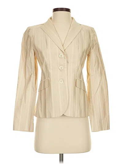 Pre-owned Ann Taylor Blazer Jacket In Ivory