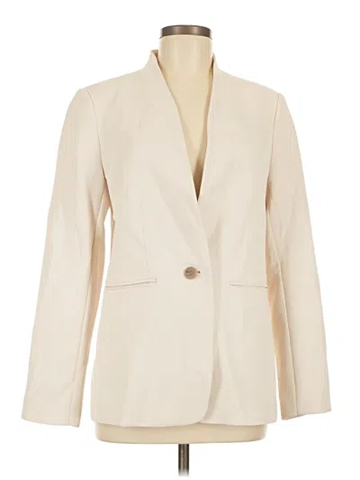 Pre-owned Ann Taylor Blazer Jacket In Ivory