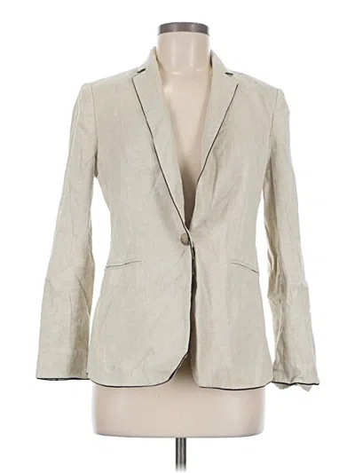 Pre-owned Ann Taylor Blazer Jacket In Ivory