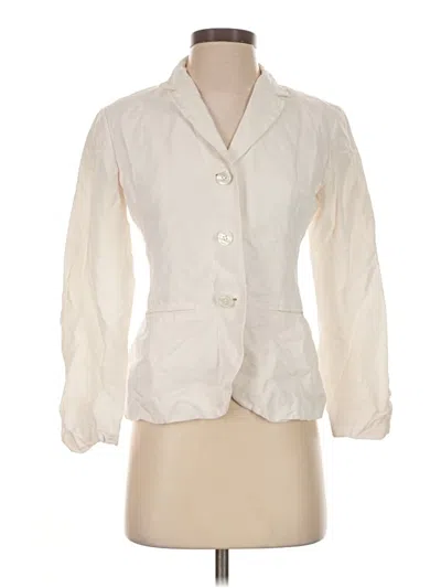 Pre-owned Ann Taylor Blazer Jacket In Ivory