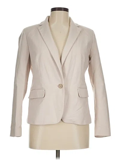 Pre-owned Ann Taylor Blazer Jacket In Ivory