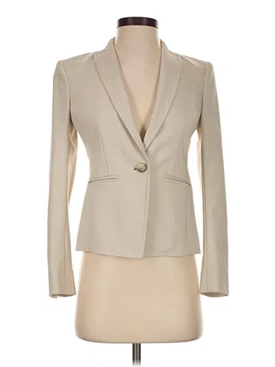 Pre-owned Ann Taylor Blazer Jacket In Ivory