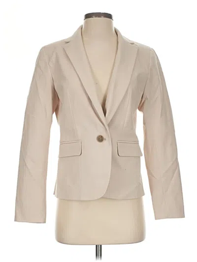 Pre-owned Ann Taylor Blazer Jacket In Ivory