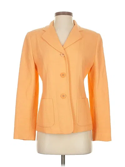 Pre-owned Ann Taylor Blazer Jacket In Orange