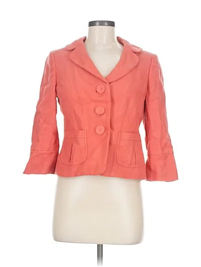 Pre-owned Ann Taylor Blazer Jacket In Orange