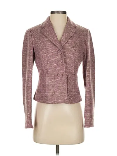 Pre-owned Ann Taylor Blazer Jacket In Pink