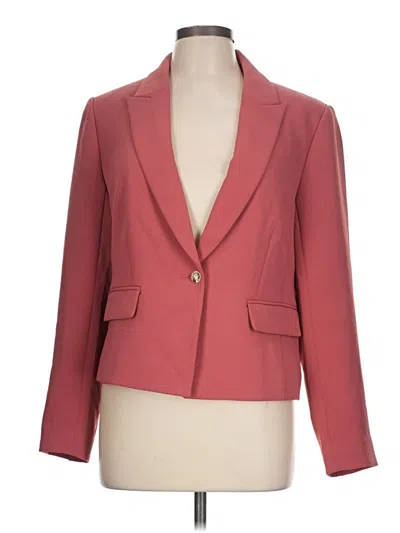 Pre-owned Ann Taylor Blazer Jacket In Pink