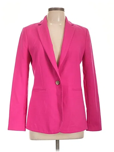 Pre-owned Ann Taylor Blazer Jacket In Pink