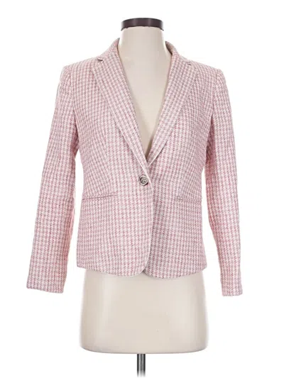Pre-owned Ann Taylor Blazer Jacket In Pink