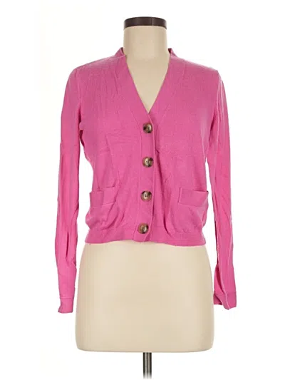 Pre-owned Ann Taylor Blazer Jacket In Pink